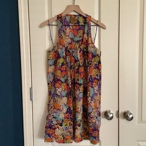 Ali Ro Racerback Multicolor Silk Print Minidress 10
